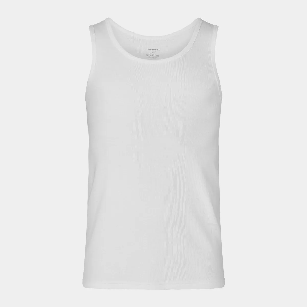 2 hvide rib bambus tank tops