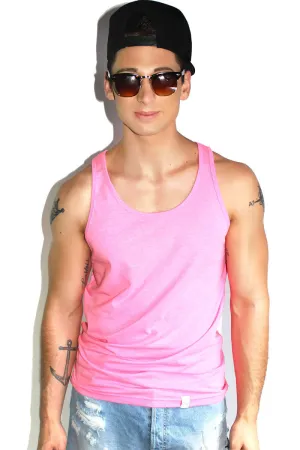 Core Racerback Tank-Neon Pink