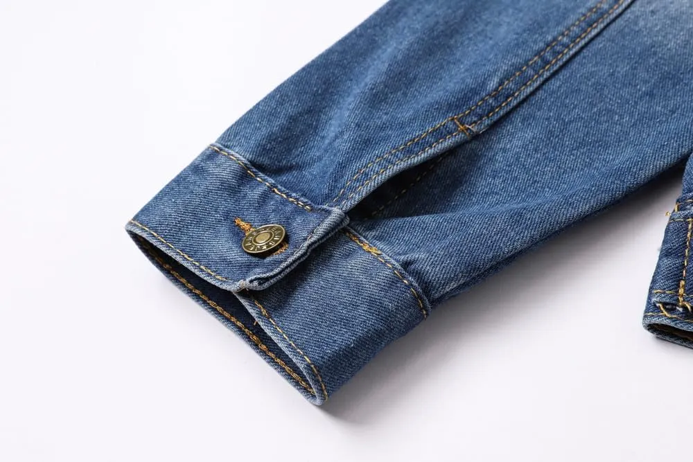Cromoncent Classic Denim Jacket for Boys Girls