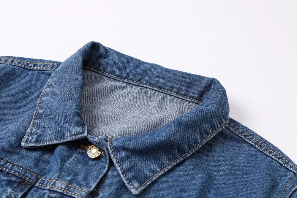 Cromoncent Classic Denim Jacket for Boys Girls