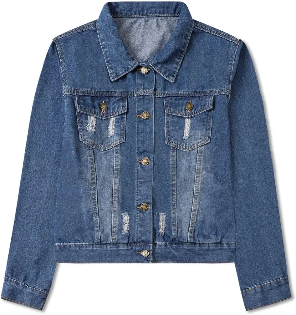 Cromoncent Classic Denim Jacket for Boys Girls