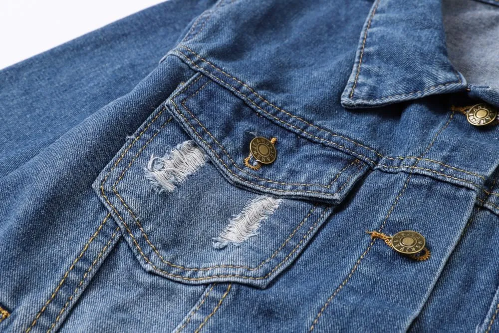 Cromoncent Classic Denim Jacket for Boys Girls