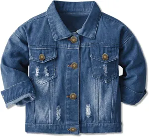 Cromoncent Classic Denim Jacket for Boys Girls