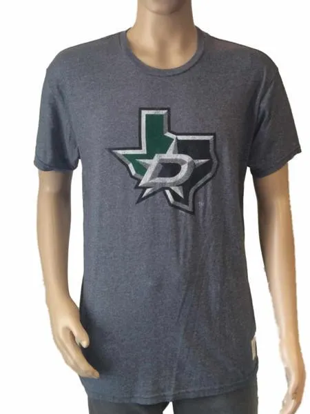 Dallas Stars Retro Brand Gray Vintage Style Scrum Soft NHL T-Shirt