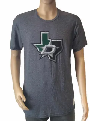 Dallas Stars Retro Brand Gray Vintage Style Scrum Soft NHL T-Shirt