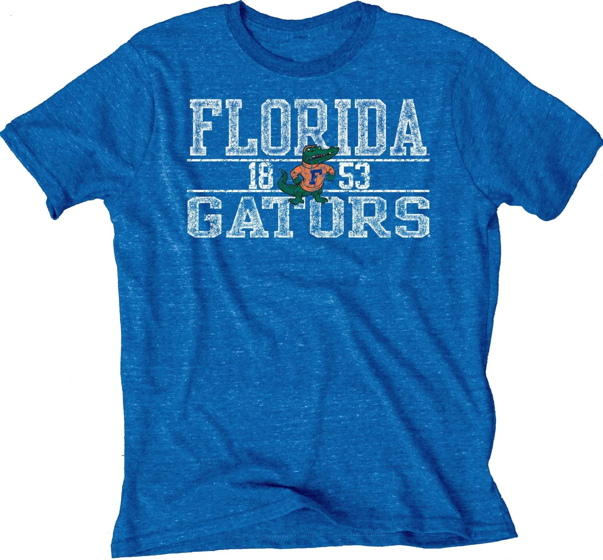 Florida Gators Blue 84 Blue 1955 Retro Logo Tri-Blend Short Sleeve T-Shirt
