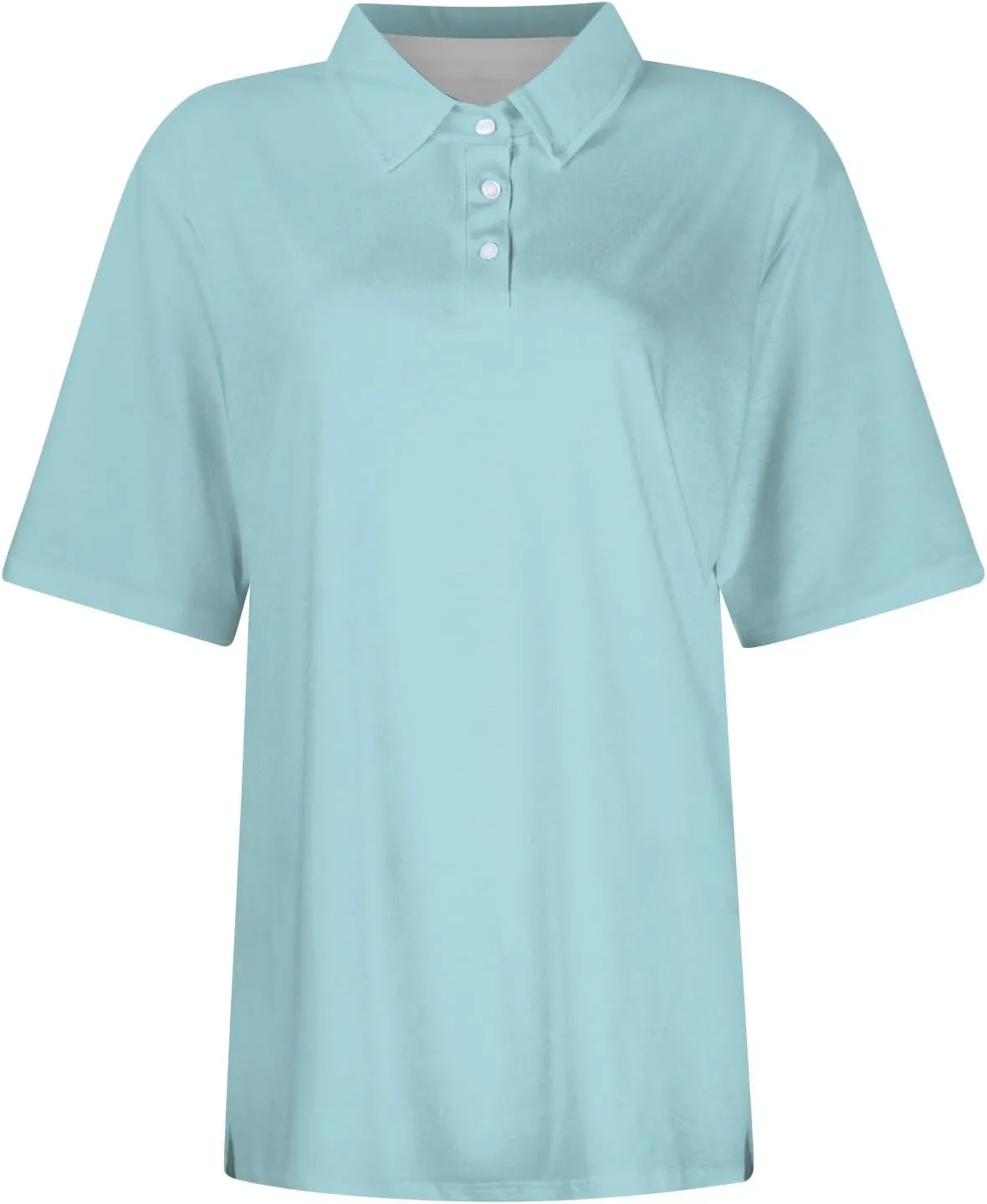 Golf Polo Shirts for Women 2025 Summer Quick Dry Short Sleeve Button Down Shirt Dressy Casual Lightweight Work Tops