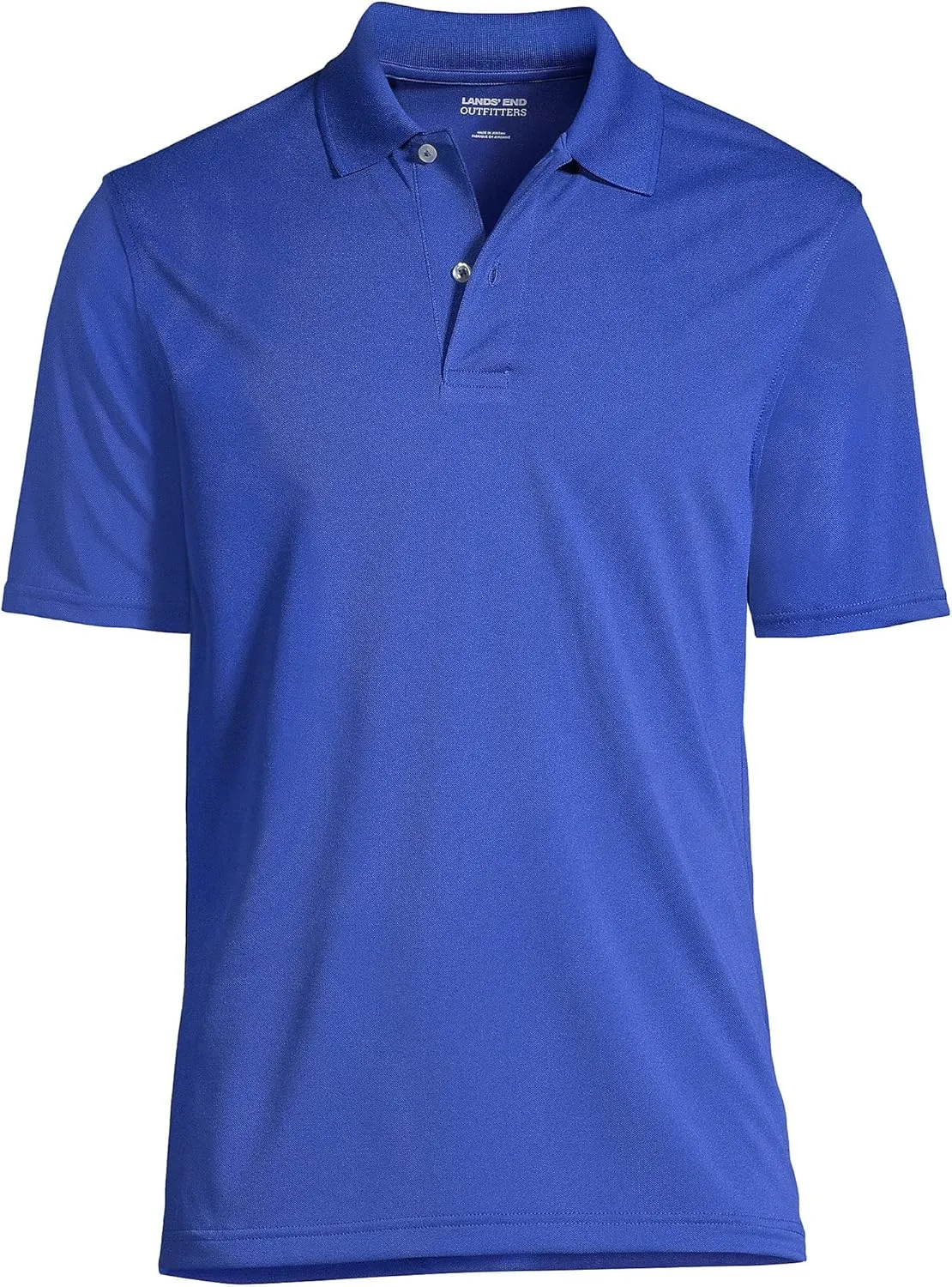 Lands' End Men's Short Sleeve Polyester Polo