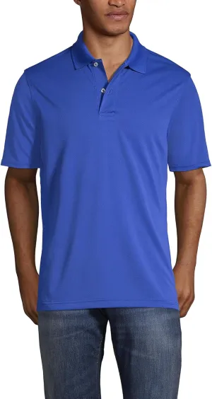 Lands' End Men's Short Sleeve Polyester Polo