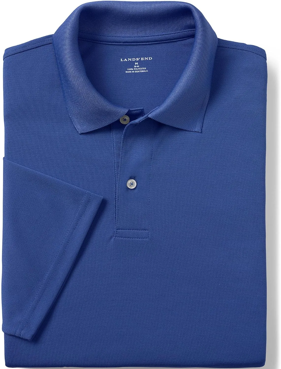 Lands' End Men's Short Sleeve Polyester Polo