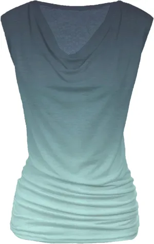 Zeagoo Tank Top for Women Trendy Going Out Tops Sleeveless Shirts Ruched Business Casual Basic Tunic Tops